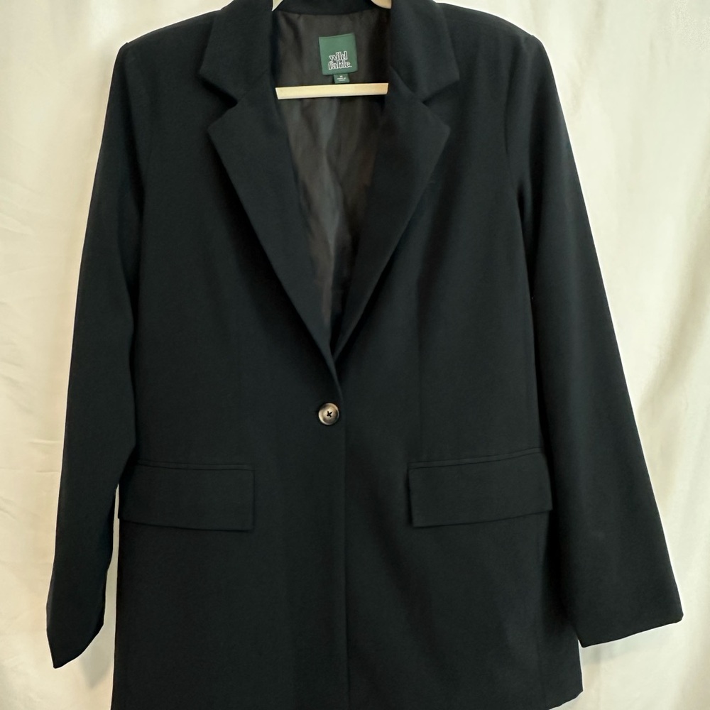 Wild Fable Black Blazer Classic Suit Jacket